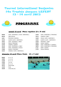 Programma del torneo